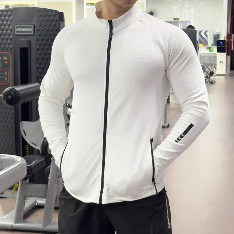 Outdoor Sport Jacket Men - جاكيت ضيق رياضي للرجال ، ملابس