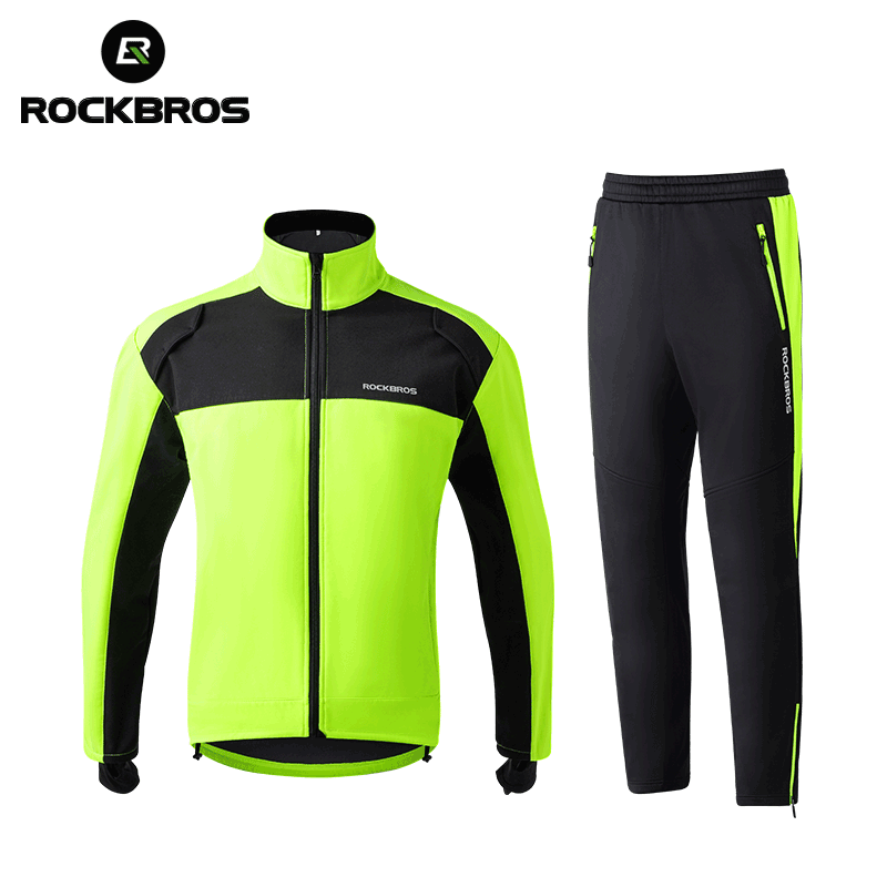 Outdoor Sport Jacket Men - ROCKBROS الخريف الشتاء الدراجات الملابس مجموعات