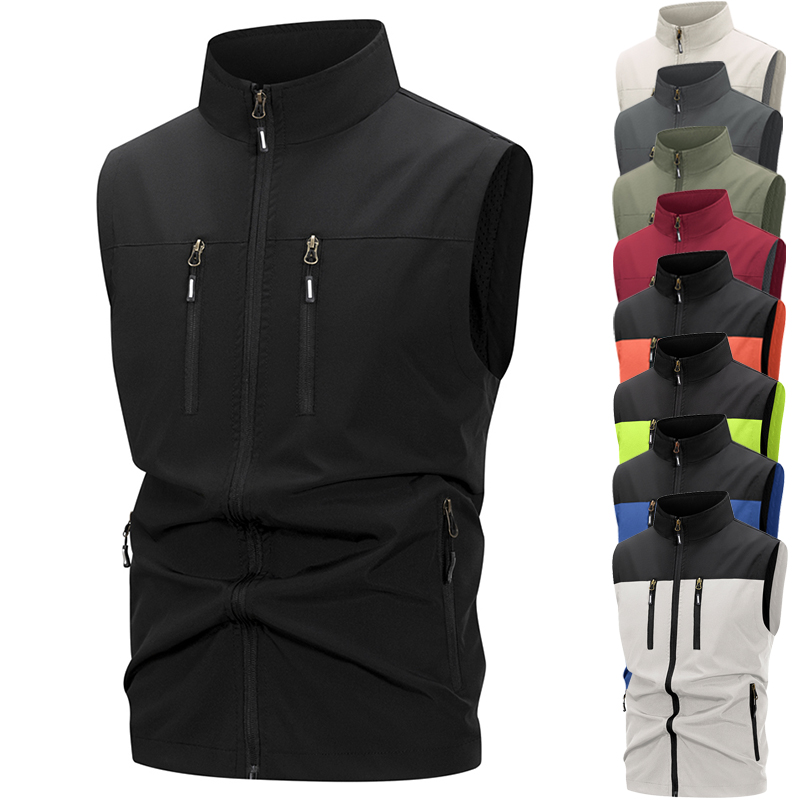 Outdoor Sport Windbreaker - سترة رجالية خفيفة الوزن مع جيوب