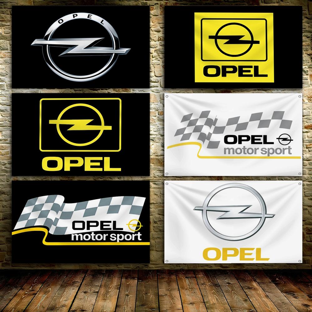 Outdoor Sport Background - أعلام معدنية بشعار O-Opels Motor Sport